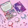 klmars Charm Bracelet Making Kit,Jewellery Making Supplies Beads,Unicorn/Mermaid Crafts Gifts Set for Girls Teens Age 8-12.