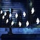 Qunlight Solar String Lights, Halloween Decoration Lights,8 Modes 2PACK 20ft 30 LED Waterproof Outdoor Decorative Ghost Fairy Lights for Patio, Garden, Gate, Yard, Halloween Christmas Decoration.