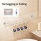 KES Adhesive Towel Bar 30-Inch Bathroom No Drill Towel Holder Sticky on Towel Rack Easy Install SUS304 Stainless Steel Rustproof Brushed Finish, A7000S75B-2.