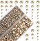 MASSIVE BEADS (Light Champagne- 4000Pcs Mixed Size Hot Fix Round Crystals Gems Glass Stones Hotfix Flat Back Rhinestones (Light Champagne.
