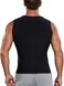 SHAPERIN Men Neoprene Sauna Zipper Waist Trainer Vest Tank Top Trimmer Body Shaper with Two Belt.