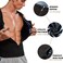 SHAPERIN Men Neoprene Sauna Zipper Waist Trainer Vest Tank Top Trimmer Body Shaper with Two Belt.