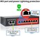 STEAMEMO 8 Port Gigabit PoE Switch with 2 Gigabit Uplink,802. 3af/at Compliant,120W Built-in Power,Unmanaged Metal Plug and Play.