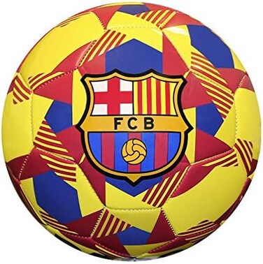 Icon Sports Officially Licensed FC Barcelona Size 5 Regulation Non-Toxic PVC Soccer Ball.