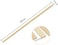 Pllieay 30 Pieces Bamboo Sticks Wooden Craft Sticks Extra Long Sticks for Crafting (15. 7 Inches Length &times; 3/8 Inches Width.