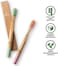Greenzla Kids Bamboo Toothbrushes (6 PackBPA Free Soft Bristles ToothbrushesEco-Friendly, Natural Bamboo Toothbrush SetBiodegradableCompostable Charcoal Wooden Toothbrushes.