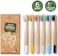 Greenzla Kids Bamboo Toothbrushes (6 PackBPA Free Soft Bristles ToothbrushesEco-Friendly, Natural Bamboo Toothbrush SetBiodegradableCompostable Charcoal Wooden Toothbrushes.