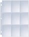 Sooez 120 Pack 9 Pocket Page Protector, Trading Card Sleeves Pages Baseball Pages for 3 Ring Binder, Card Sheets for Standard Size Cards, Pokemon Cards, Coupon, Sport Cards, Game Cards, Business Cards