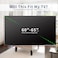 VIVO Flat Screen TV Cover Protector for 60 to 65 inch Screens, Universal, Outdoor, Weatherproof, Water Resistant, COVER-TV060B.