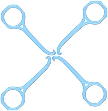 أداة إزالة التقويم الشفاف NCASE Aligner-B-Out (عبوة من 4 قطع زرقاء).