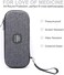PROHAPI Hard Stethoscope Case, Large Stethoscope Carrying Case with ID Slot, Compatible with 3M Littmann/ADC/Omron/MDF Stethoscope Includes Mesh Pocket for Nurse Accessories (Volcanic Grey.