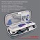 PROHAPI Hard Stethoscope Case, Large Stethoscope Carrying Case with ID Slot, Compatible with 3M Littmann/ADC/Omron/MDF Stethoscope Includes Mesh Pocket for Nurse Accessories (Volcanic Grey.