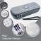 PROHAPI Hard Stethoscope Case, Large Stethoscope Carrying Case with ID Slot, Compatible with 3M Littmann/ADC/Omron/MDF Stethoscope Includes Mesh Pocket for Nurse Accessories (Volcanic Grey.