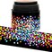 Youngever 16M Bulletin Board Borders Confetti Border for Classroom Decoration, Confetti on Black.