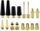MAYJAM YASI Bicycle Presta Schrader Valve Adaptor, 16PCS Brass Bike Pump Adapters, Ball Pump Needle, Balloon Inflatable Toys Nozzle Inflator Adapter, Air Pump Accessories for Standard Pump or Air Comp