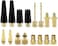 MAYJAM YASI Bicycle Presta Schrader Valve Adaptor, 16PCS Brass Bike Pump Adapters, Ball Pump Needle, Balloon Inflatable Toys Nozzle Inflator Adapter, Air Pump Accessories for Standard Pump or Air Comp