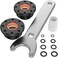 ELONN Hydraulic Cylinders Seal Kit for Rebuilding Outboard Front Mount Hydraulic Cylinders，2 Screw In End Glands with Wrench.