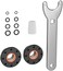 ELONN Hydraulic Cylinders Seal Kit for Rebuilding Outboard Front Mount Hydraulic Cylinders，2 Screw In End Glands with Wrench.