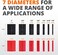 Wirefy 200 PCS Heat Shrink Tubing Kit - Larger Diameter - 3:1 Dual Wall Tube - Adhesive Lined - Marine Shrink Tubing - Black, Red.