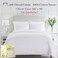 California Design Den Cotton Duvet Cover Set (400 Thread Count, Pure White, King.