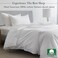 California Design Den Cotton Duvet Cover Set (400 Thread Count, Pure White, King.