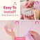Bollepo Bed Canopy for Girls with Glowing Stars - Princess Pink Baby Canopy For Bed, Netting Room Decor, Ceiling Tent, Canopy for CribSingle, Twin, Full, Queen Size Kids Bed Curtains, Fire Retardant F