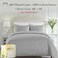 California Design Den Cotton Duvet Cover (Light Grey, King, 400 Thread Count.