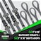 Rhino USA Ratchet Straps Tie Downs (4-Pack- 1 Inch x 15 Feet (1,823lb Break Strength- Ultimate Tie Down Straps with Safety S Hooks - Premium Straps for Trucks, Cargo, Moving, Appliances - Grey.