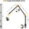 PICTRON VIJIM LS08 Flexible Overhead Camera Mount Desk Stand, Webcam Stand Microphone Boom Arm Tabletop Photography Videography Live Stream Table clamp Mount.