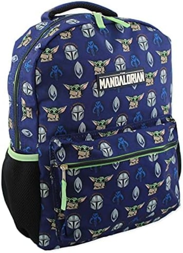 Disney Star Wars Mandalorian Baby Yoda Boy's Girl's Adult 16 Inch School Backpack.