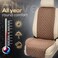 IVICY Linen Car Seat Cover for All Seasons SoftBreathable Front Premium Covers with Non-Slip Protector Universal Fits Most Automotive, Van, SUV, Truck - 1 Unit.