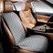 IVICY Linen Car Seat Cover for All Seasons SoftBreathable Front Premium Covers with Non-Slip Protector Universal Fits Most Automotive, Van, SUV, Truck - 1 Unit.