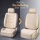 IVICY Linen Car Seat Cover for All Seasons SoftBreathable Front Premium Covers with Non-Slip Protector Universal Fits Most Automotive, Van, SUV, Truck - 1 Unit.