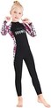 Skyone Full Body Kids Swimsuit One Piece Rash Guard Long Sleeve Wetsuit Skin for Girls Boys.