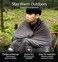 Litume Travel Blanket, Lightweight and Breathable, 170 x 122 cm, Soft Plane Blanket for Travelers, Foldable Camping Sheet with Pack Sack for Train, Camping, Travel.
