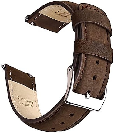 Ritche Quick Release Leather Watch Bands Genuine Watch Straps for Men Women- 18mm 20mm 21mm 22mm 23mm 24mm Top Grain Leather Watch Strap.