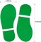 MixTeach 30 Pairs 60 Prints Green Kids Shoes Decals Footprint Stickers Decals Floor Wall Stairs for Class, Dance Studio, Floor Stickers Party Decoration Celebrate St. Patrick's Day Mix-Color FM10022.