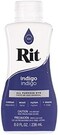 Craft County Rit Dye Liquid &ndash; Wide Selection of Colors &ndash; 8 Oz. (Indigo.