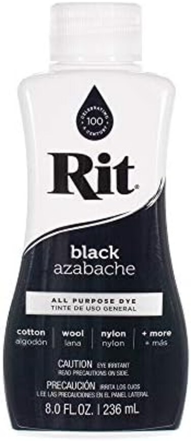 Rit Craft County Rit Dye Liquid &ndash; Wide Selection of Colors &ndash; 8 Oz. (Black.