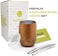 BALIBETOV Modern Mate Cup And Bombilla Set (Yerba Mate Cup- Yerba Mate Set includes Double Walled 18/8 Stainless Steel Mate Tea Cup, Two Bombilla Mate (Straw(Stainless Steel, Wood 8oz.