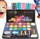 Maydear Face Paint Kit for Kids with 20 Colors Safe and Non-Toxic Pearl Paints, 41 Stencils, 3 Brushes Professional Face Painting Kit.