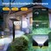 Linkind 12 LEDs Landscape Solar Spotlights, 350LM, 6500K Daylight White, 2-in-1 Outdoor Solar Powered Garden Lights, Dusk-to-Dawn IP67 Waterproof for Garden Yard Patio Driveway Porch, 6-Pack.