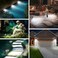 Linkind 12 LEDs Landscape Solar Spotlights, 350LM, 6500K Daylight White, 2-in-1 Outdoor Solar Powered Garden Lights, Dusk-to-Dawn IP67 Waterproof for Garden Yard Patio Driveway Porch, 6-Pack.