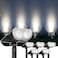 Linkind 12 LEDs Landscape Solar Spotlights, 350LM, 6500K Daylight White, 2-in-1 Outdoor Solar Powered Garden Lights, Dusk-to-Dawn IP67 Waterproof for Garden Yard Patio Driveway Porch, 6-Pack.