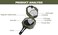 Tbest Outdoor Guide,Professional Outdoor High Accuracy Geological Guide Waterproof Fluorescent Guide.