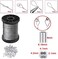 Cerpourt Picture Hanging Wire 1. 5mm Up to 150lbs,100Feet(30. 5MStainless Steel Wire Spool with 40Pcs Aluminum Crimping Loop Sleeve,Heavy Hanging Kit for Photo Frame Picture,Artwork,Mirror,String Ligh