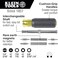 Klein Tools 32500MAG Magnetic Multi-Bit Screwdriver/Nut Driver, 11-in-1 Multi Tool with 8 Bits, 3 Nut Driver Sizes, Cushion Grip Handle.