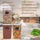 حاويات تخزين طعام Wildone كبيرة الحجم وطويلة ومحكمة الإغلاق سعة 6.5 لتر / 5.9 كوارت، حاويات تخزين بلاستيكية خالية من مادة BPA للمطبخ، 4 قطع للدقيق والسكر والأرز، مع 20 ملصقًا وقلم تحديد واحد، أسود.