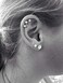 MODRSA Tragus Piercing Jewelry Helix Piercing Jewelry Flat Back Earrings for Women Forward Helix Earrings Cartilage Earring Tragus Jewelry Medusa Piercing Jewelry Lip Rings 16g.