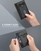 VULKIT Men's Slim Leather RFID Blocking Credit Card Holder Wallets Minimalist 10 Slots for Bank Cards or Banknotes.